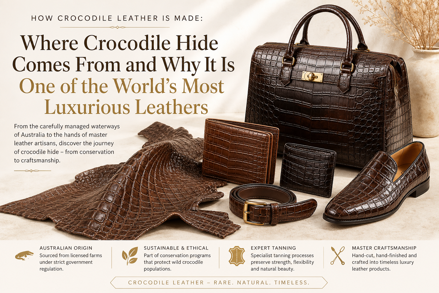 How Crocodile Leather Is Made in Australia | LeatherKart

