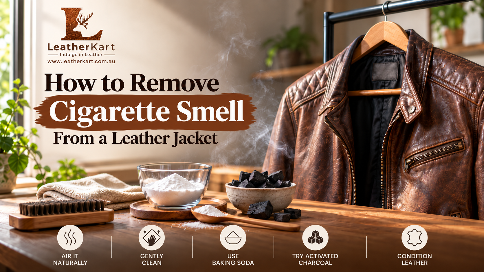 How to Remove Cigarette Smell From a Leather Jacket