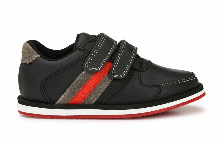 Tuskey Kids Black School Shoes Ages 1-8 - Easy Adjustable Everyday Shoes Boys Girls - alternate view