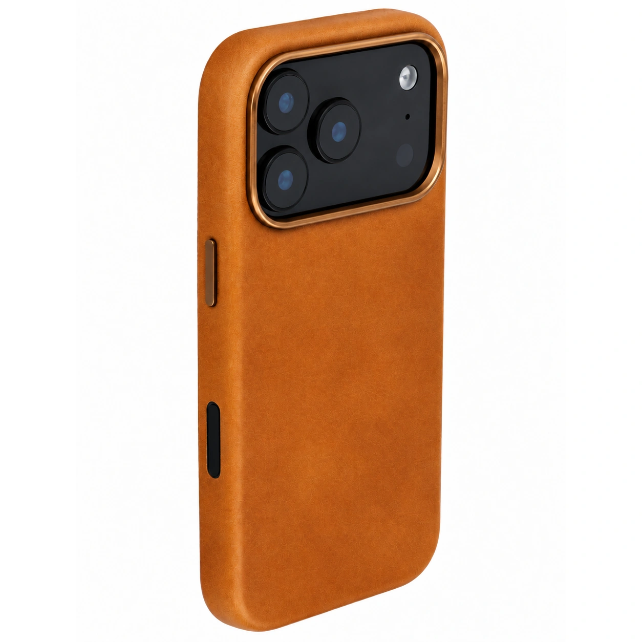 LeatherKart Tan Genuine Leather iPhone 17 Pro Max / 18 Pro Max Case – MagSafe Compatible - Tan